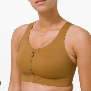 LULULEMON ENLITE FRONT-ZIP BRA HIGH SUPPORT  34C
